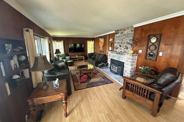 Back view of living room