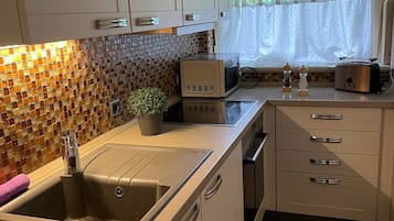 KĂŒhlschrank, Mikrowelle, Ofen, Herdplatte