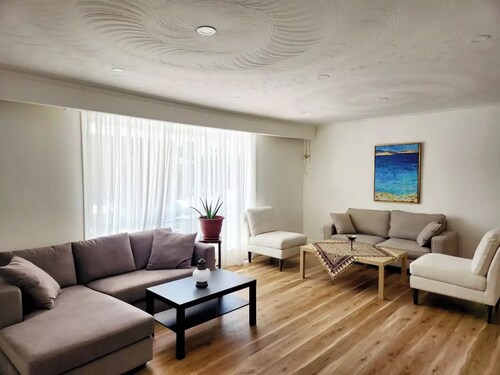 Enter luxurious house.