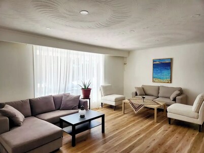 Enter luxurious house.