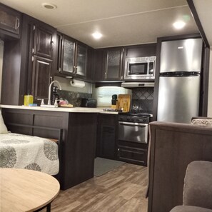 Microwave, oven, stovetop