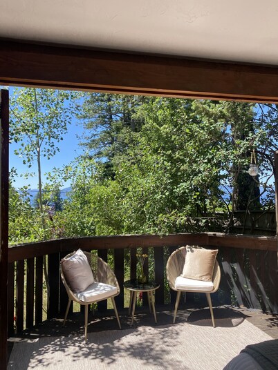 Cozy Cottage near Bigfork overlooking Flathead Lake in our Cherry Orchard