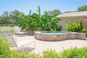 Terrace/patio - Guadalupe River Roost,  WiFi,  King Bed  Sleeps 8, 3BR 2BA (New Braunfels)