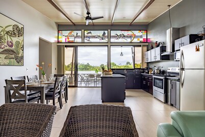 5 STARS! Private Front Lake Home w/ Pool, Kayaks, + beautiful tropical setting! 