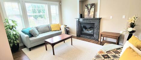 TV connectée, cheminée