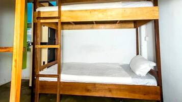 Laptop workspace, free WiFi, bed sheets