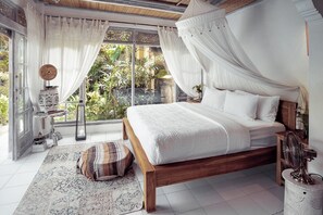 Signature villa (1111 Gaia) | Luxe beddengoed, donsdekens, pillowtop-bedden, individueel gedecoreerd