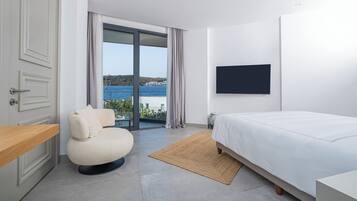 Kamar Superior, pemandangan laut | 1 kamar tidur, brankas, kedap suara, dan setrika/meja setrika