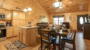 Interior - Magic Mountain Cabin w/ Fire Pit & Views | Cozy 3BR by Beyond Expectations (Sevierville)