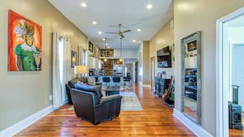 Big House | Living area | 85-inch Smart TV with digital channels, TV, streaming services