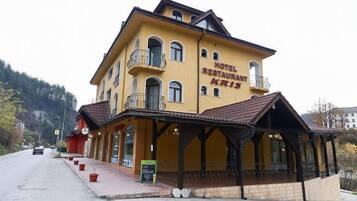 Overnatningsstedets facade