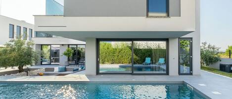A heated pool