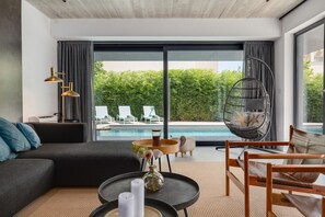 TV, fireplace - Villa Marli ZadarVillas (Zaton)