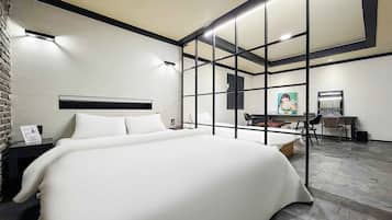 Quarto duplo luxo | Roupas de cama antialérgicas, edredons de pluma