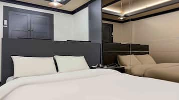 Standard King Room | 防过敏的被褥、羽绒被、迷你吧(备有免费物品)、办公桌