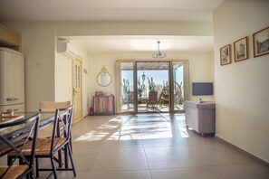 Villa, 2 Bedrooms, Balcony, Garden View | Living room - The Cerulean Villa - The Concord Of Blue And Green! (Kefalonia)