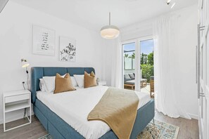 2 slaapkamers, een strijkplank/strijkijzer, gratis wifi, beddengoed