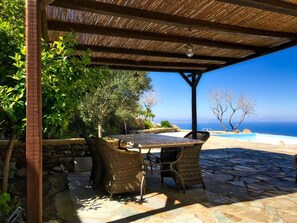 Villa, 2 Bedrooms, Smoking, Balcony | Property grounds - Villa Keanna In Kea Island - Amazing Sunset View n01 (Kea)