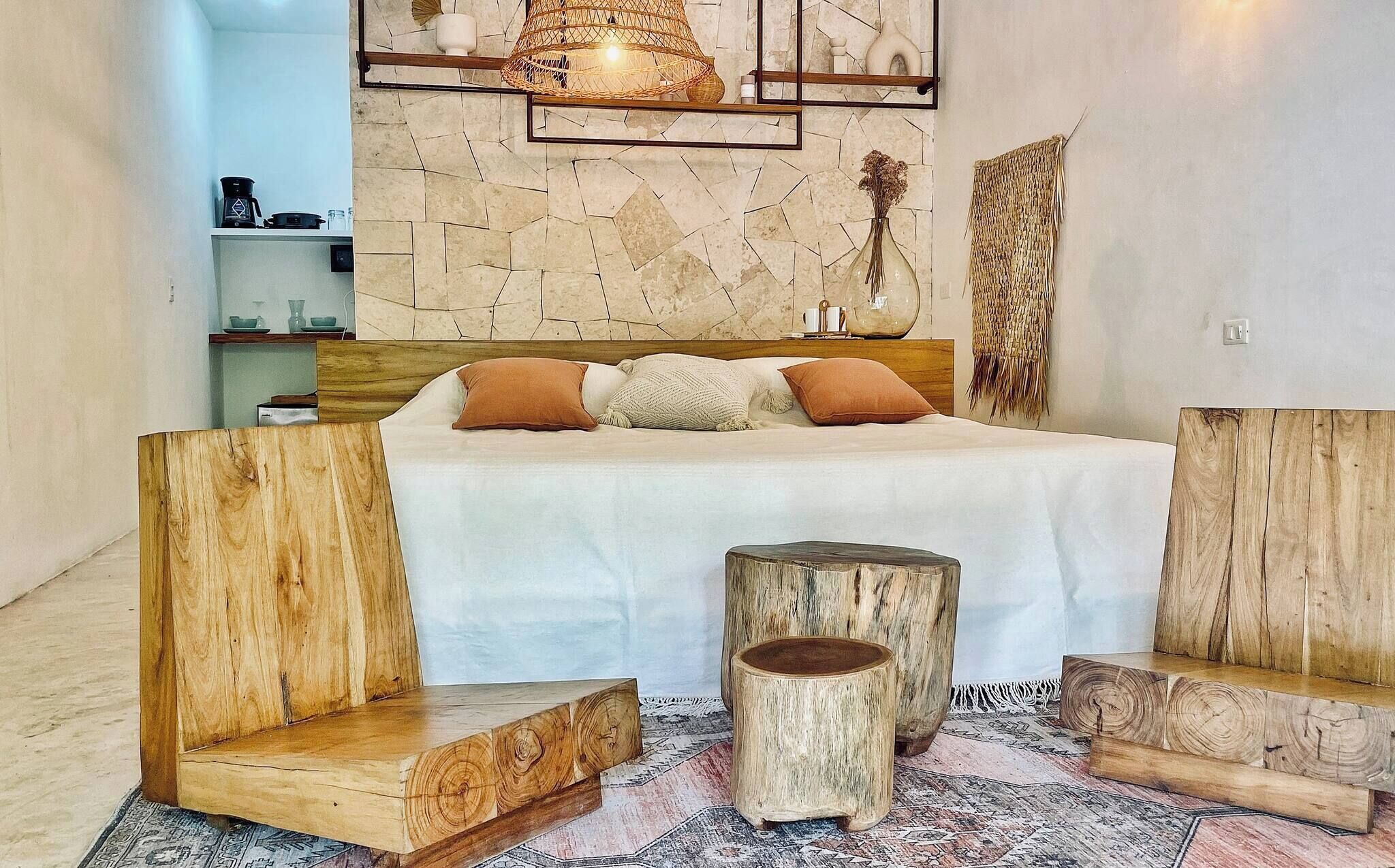 Estudio, 1 habitación, patio, vista al jardín | Interior