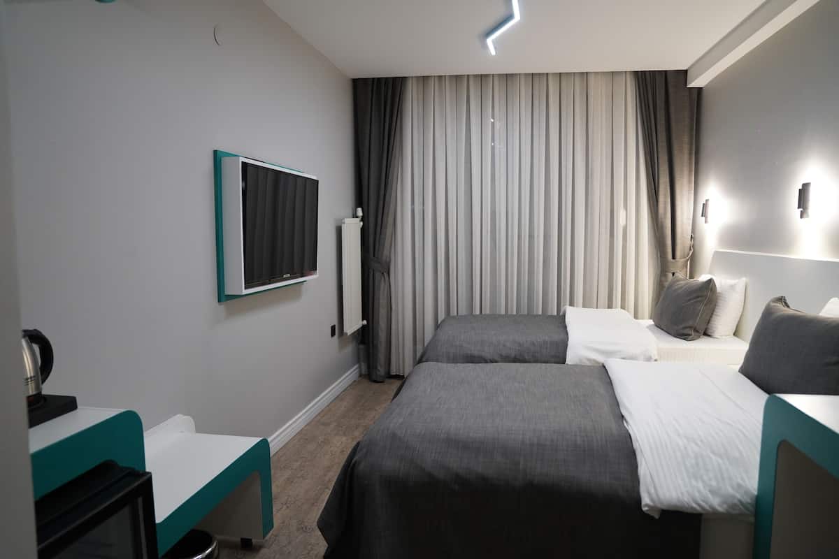 Standard Twin Room, 1 Bedroom, Air conditioning, City View | Premium bedding, free minibar, in-room safe, desk