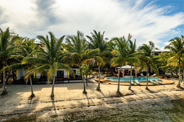 Pool - TBS 35A Studio-Garden View-Shared Pool-Beachfront (Placencia)