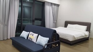 1 室のベッドルーム、アイロン / アイロン台、WiFi、ベッドシーツ