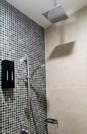 Haartrockner, Bidet, Handtücher, Seife