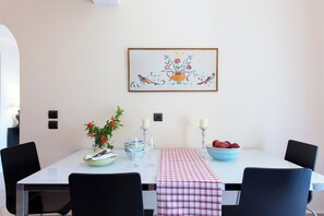 Ferienhaus, 2 Schlafzimmer, Meerblick | Esszimmer