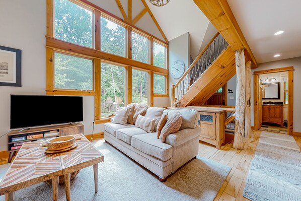 TV, fireplace, foosball, table tennis