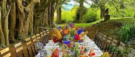 Área para banquetes al aire libre