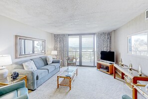 TV - Carolina Dunes 102 | Condo in Myrtle Beach 2BR ocean view condo with pool access (Myrtle Beach)