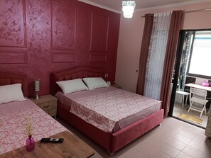 Leilighet, 1 soverom, balkong, havutsikt | 1 soverom