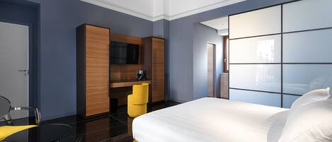 1 habitación, ropa de cama de alta calidad, cubrecamas y minibar