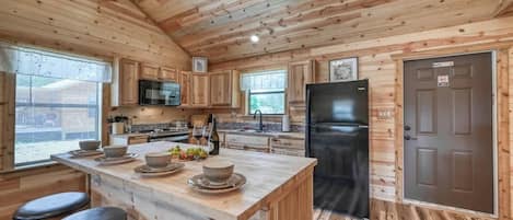 Cabin, Multiple Beds, Hot Tub (682 Old Comfort Ben) | Private kitchen | Coffee/tea maker