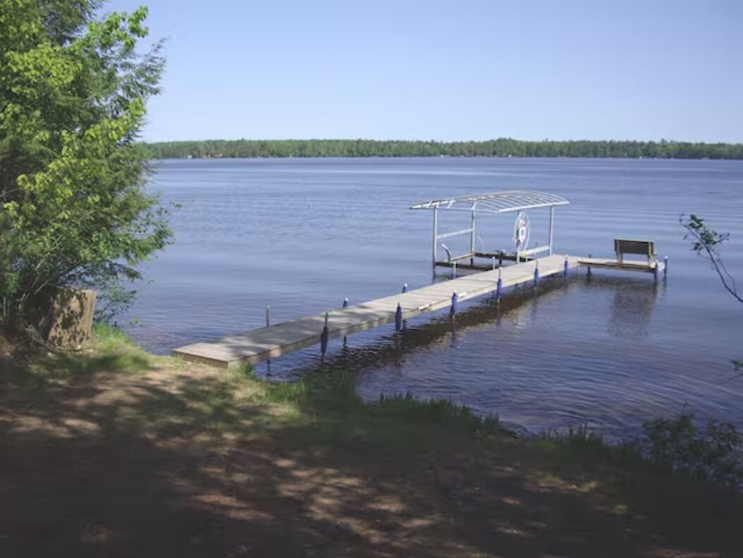 Relax at Smith's Retreat, on the Eagle River Three Lakes Chain of lakes.