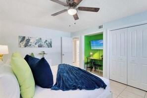2 bedrooms, iron/ironing board, travel crib, free WiFi