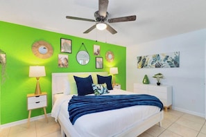 2 bedrooms, iron/ironing board, travel crib, free WiFi