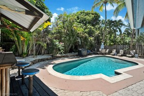A heated pool