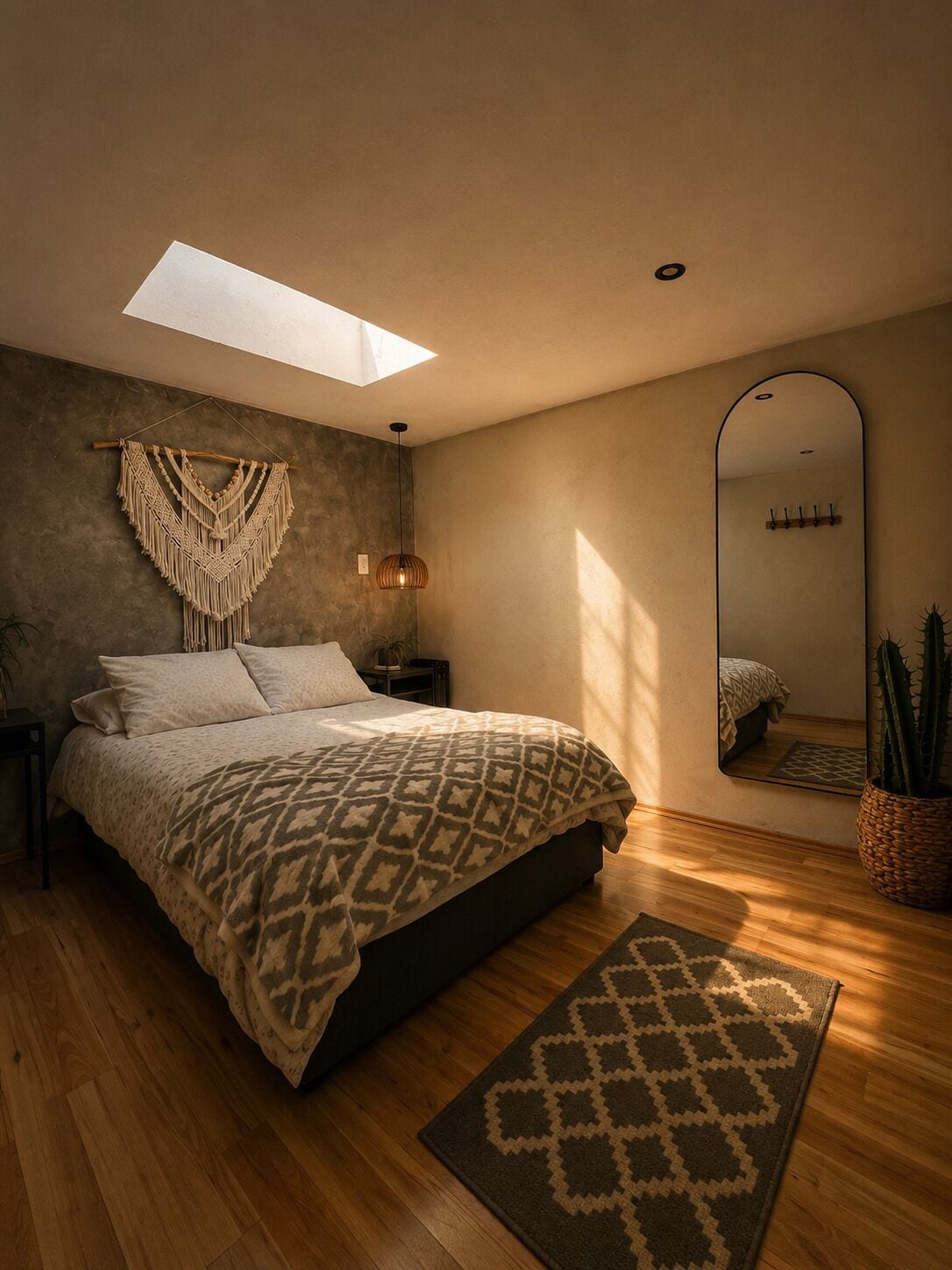 Cabaña de diseñador | Edredón, minibar, decoración personalizada y muebles diferentes 