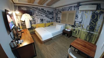 Deluxe kamer, roken | Een laptopwerkplek, gratis wifi, beddengoed