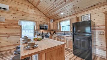 Cabin, Multiple Beds, Hot Tub (682 Old Comfort Opal) | Private kitchen | Coffee/tea maker