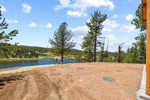 Property grounds - Lakefront Log Cabin | Private Hot Tub | Stunning Lake Views (Divide)