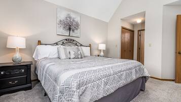 2 bedrooms, iron/ironing board, travel crib, WiFi