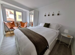 1 makuuhuone, silitysrauta/-lauta, ilmainen Wi-Fi, vuodevaatteet