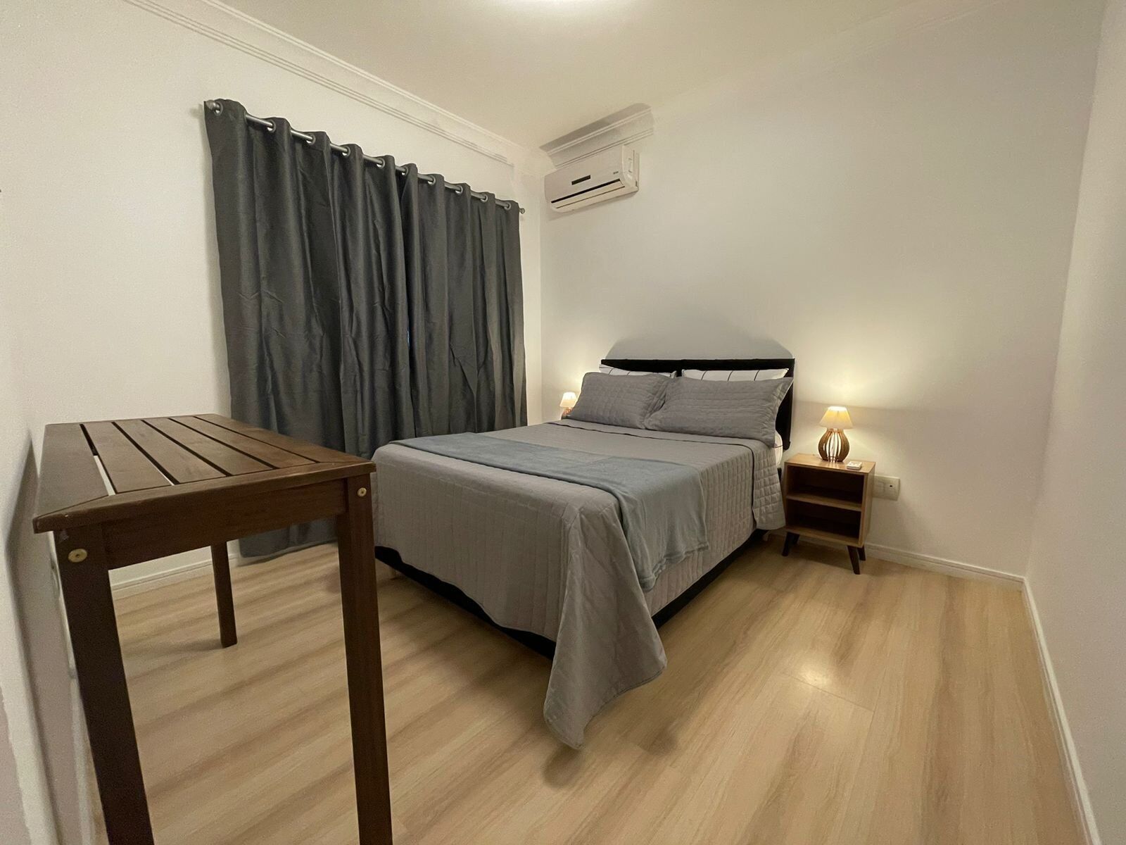 Blackout curtains, iron/ironing board, free WiFi, bed sheets