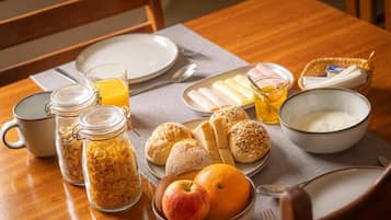 Petit déjeuner continental compris tous les jours