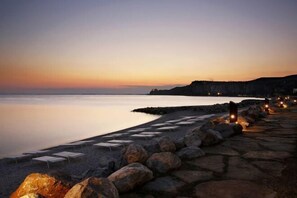 Privat strand i nærheden