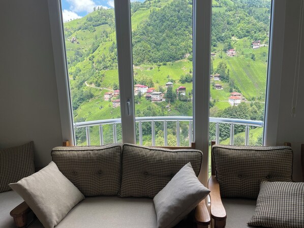 Classic Condo, 3 Bedrooms, Balcony, Mountain View | Living area - Çamlıhemşin (Çamlihemsin)