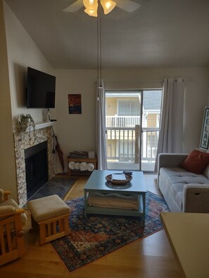 Living area - Your private balcony on Galveston Island  - close to the beach. (Galveston)