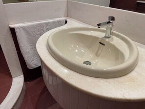 Dusche, Haartrockner, Bidet, Handtücher